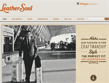 Tablet Screenshot of leathersoul.com